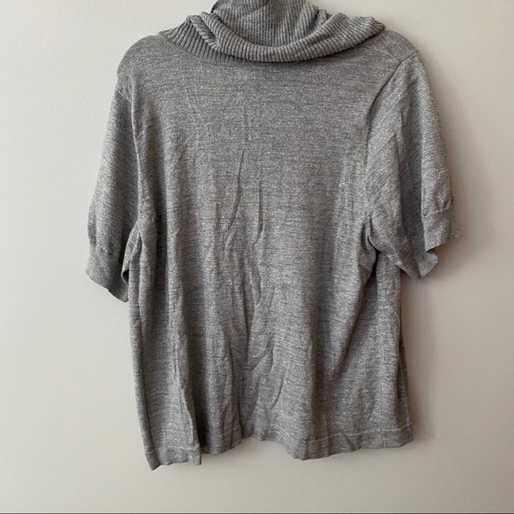 Silver Sparkle Cowl Neck Sweater - Picture 4 of 4